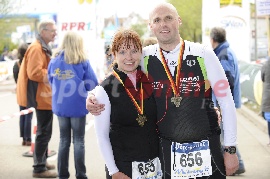 Nicole und Sascha beim Marathon in Bad Dürkheim